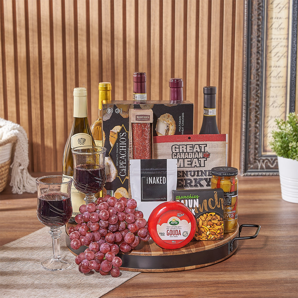 Five Bottles Wine Gift – how the gift is presented