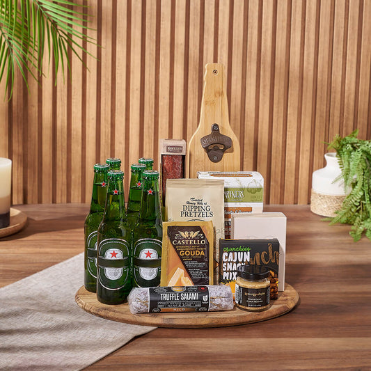 Beer & Cheese Lover's Basket, beer gift, beer, charcuterie gift, charcuterie,  Vermont delivery