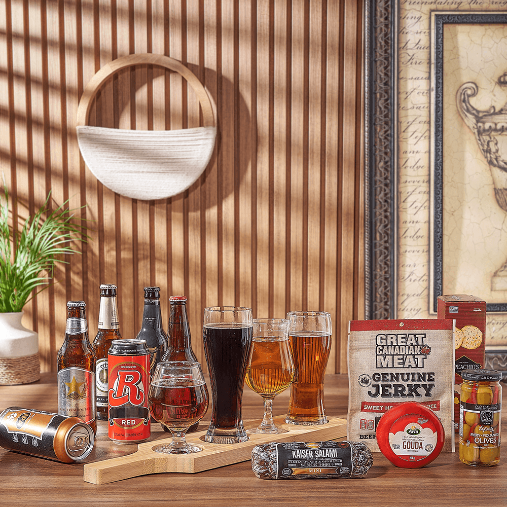 Charcuterie & Beer Flight Gift, beer gift, beer, charcuterie gift, charcuterie, beer flight gift, beer flight, Vermont delivery