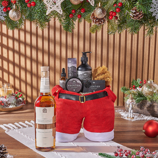 Christmas Liquor & Spa Gift Bag, liquor gift, liquor, spa gift, spa, Christmas gift, Christmas, men's spa gift, men's spa, Vermont delivery