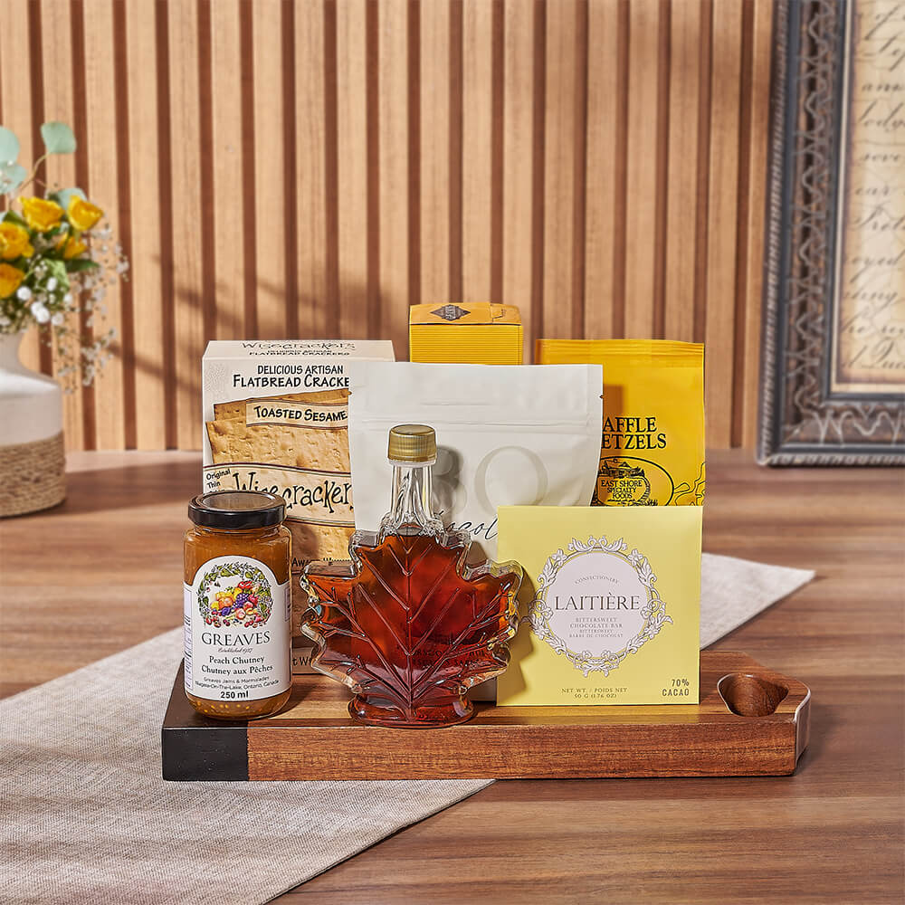 Artisanal Snack Platter with Maple – how the gift is presented