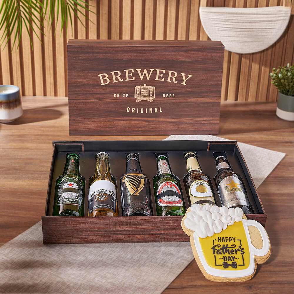 6 Assorted Beers Father's Day Gift – how the gift is presented