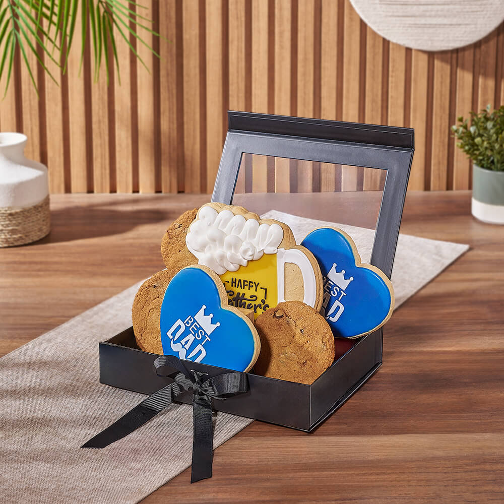 Father's Day Cookies Basket – how the gift is presented