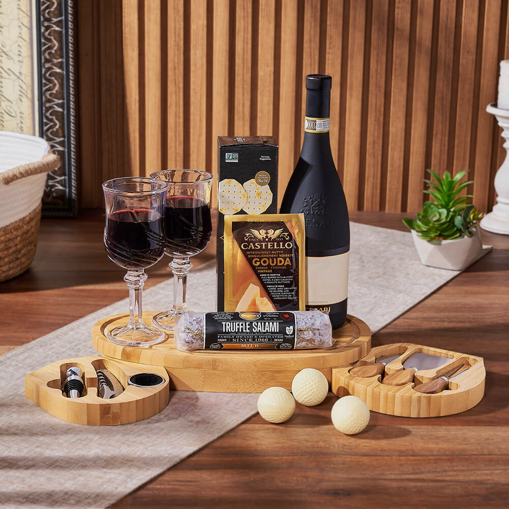 The Sand Trap Wine Gift Set – how the gift is presented