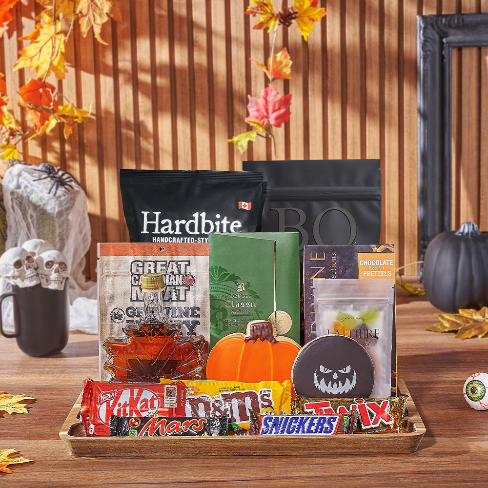 Halloween Treat and Snack Gift – how the gift is presented