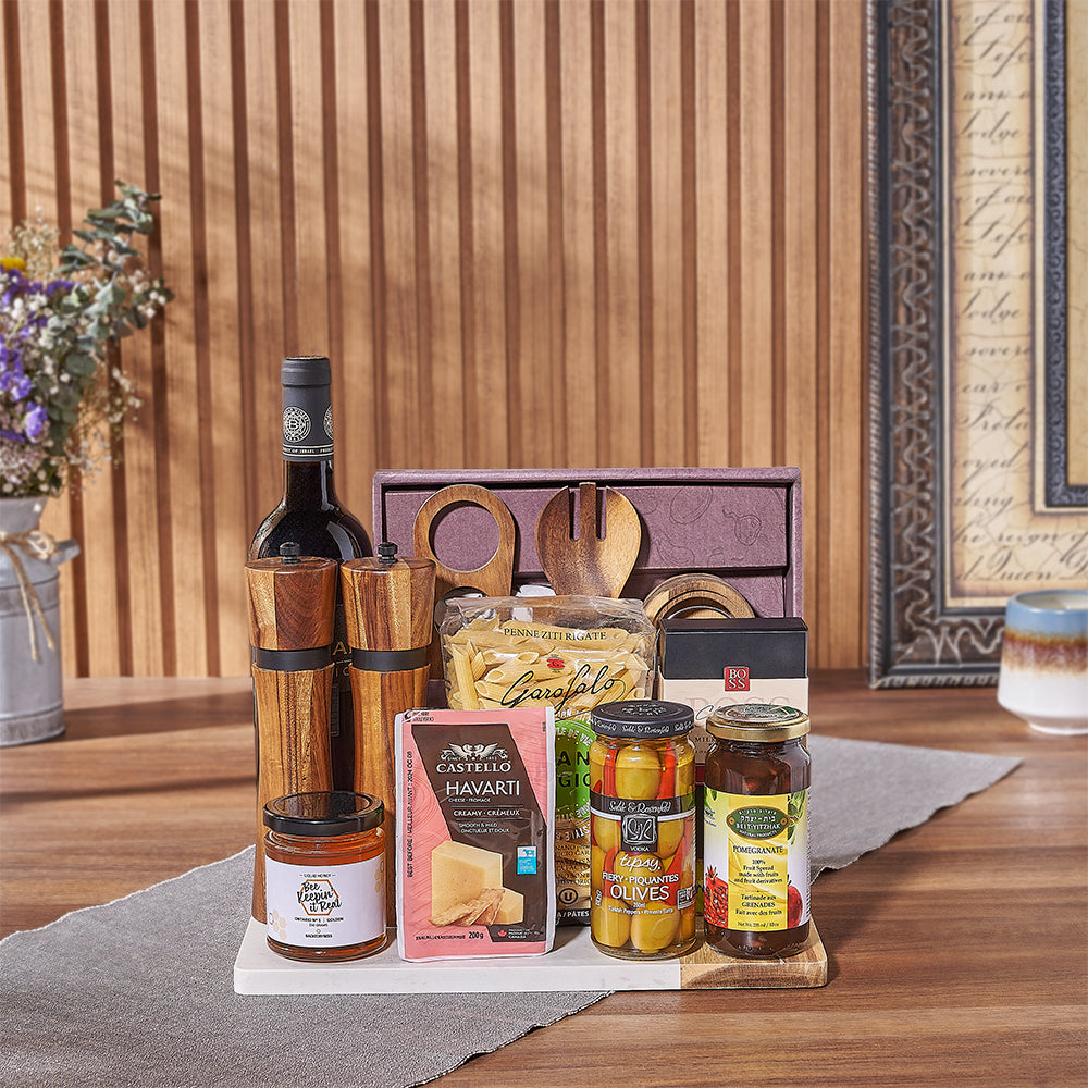 Hanukkah Kosher Wine and Honey – how the gift is presented