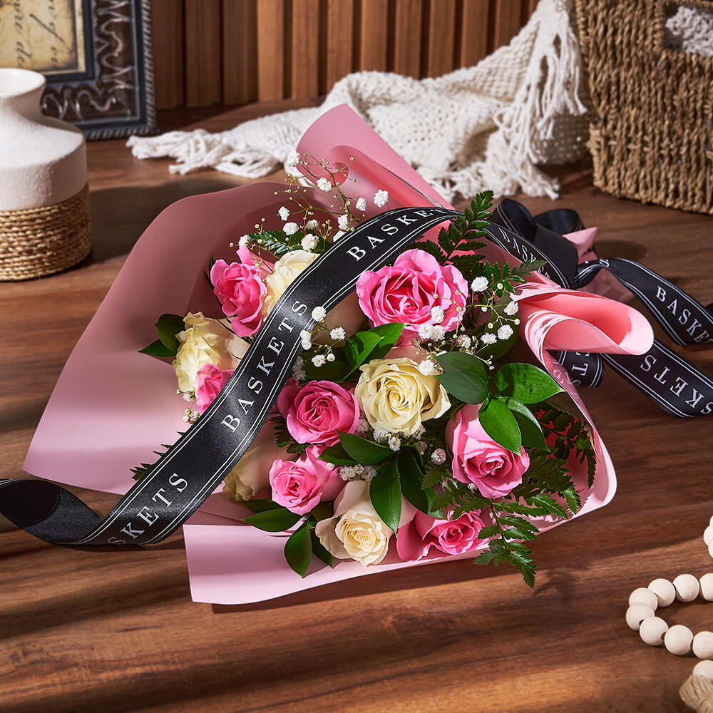 Baby's Breath Floral Wrap – how the gift is presented