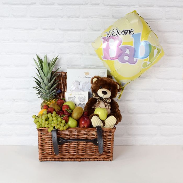 Welcome Baby Blanket Basket – how the gift is presented