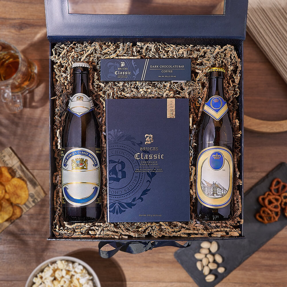 Specialty Beers and Coffee Chocolate Gift – how the gift is presented