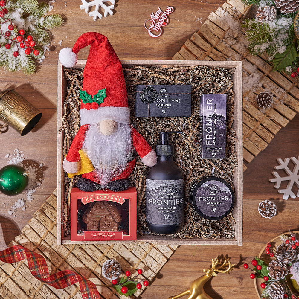 Santa Plush Spa Gift Box – how the gift is presented