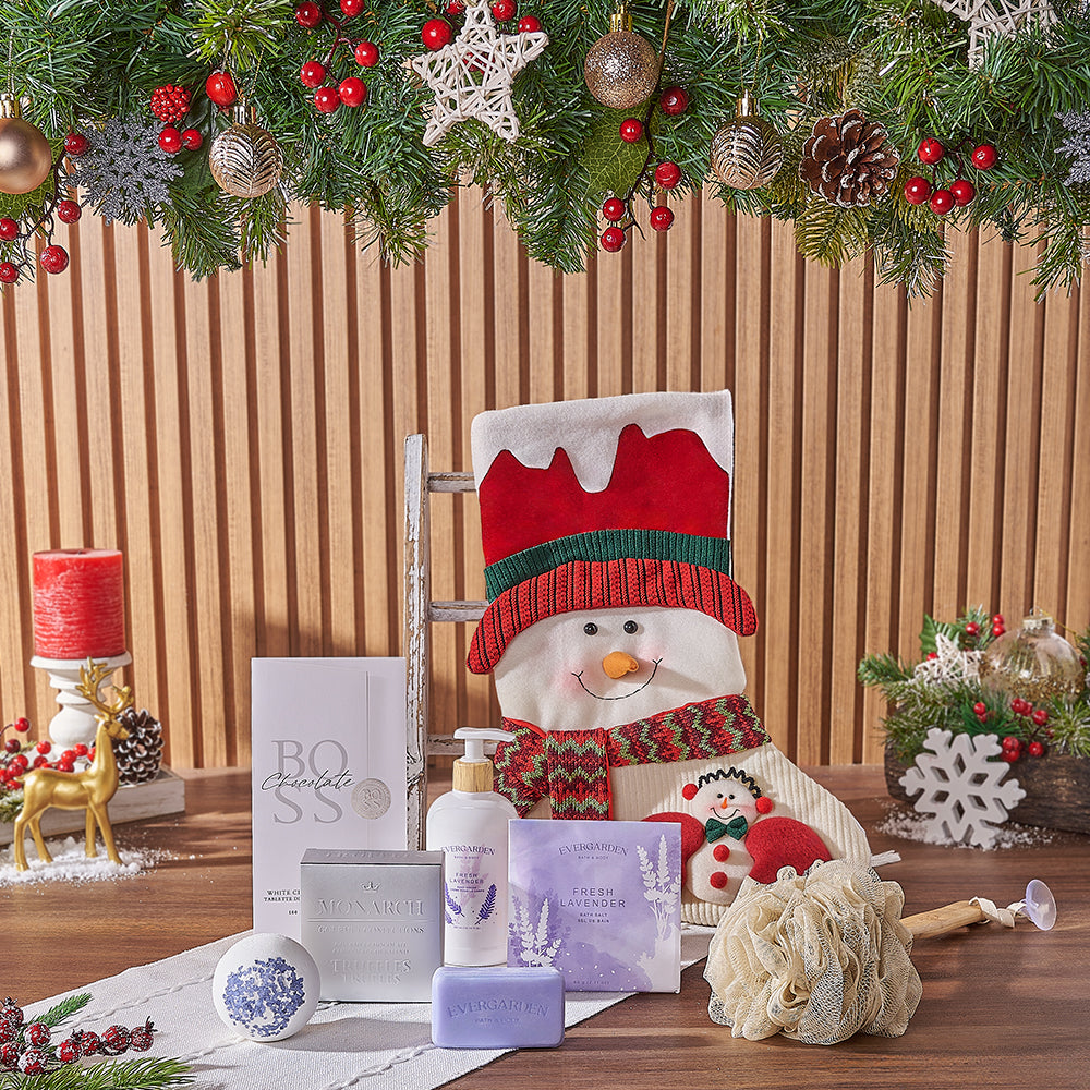 Bath Gift Set with Lavender – how the gift is presented