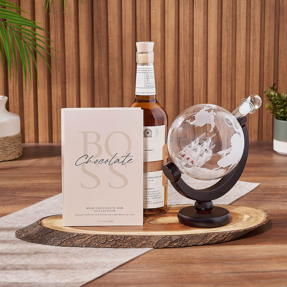 Liquor Gift Set and Decanter – how the gift is presented
