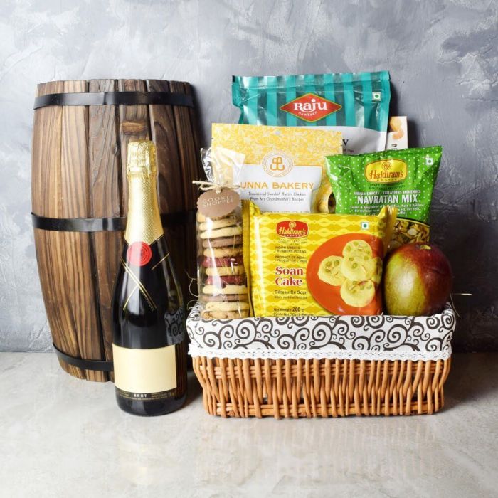 Diwali Festival Champagne Gift – how the gift is presented