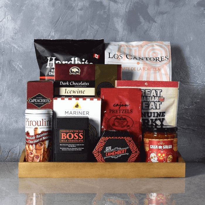 Signature Artisan Snack Basket – how the gift is presented