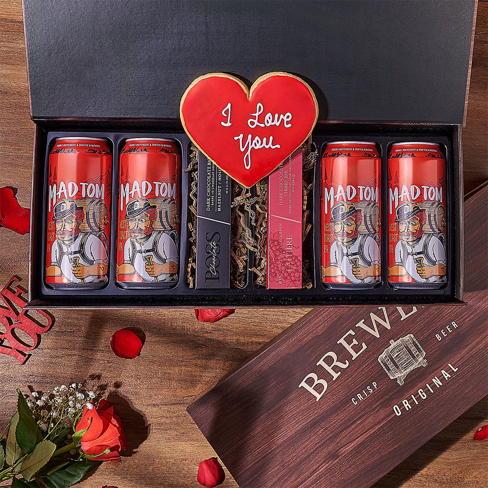 Brewery Valentine’s Day Gift Box from Vermont Baskets - Beer Gift Set - Vermont Delivery