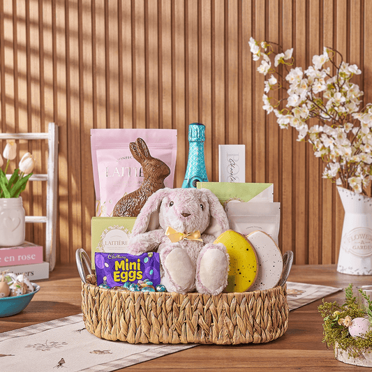 Custom Sympathy Gift Baskets - Bubbly Bunny Gift Set