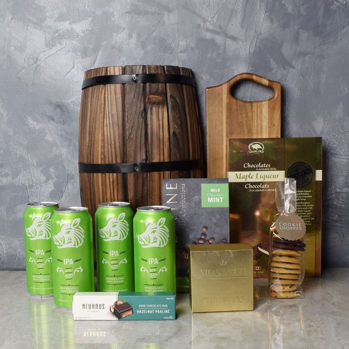Saint Patrick's Day Beer & Chocolates – how the gift is presented