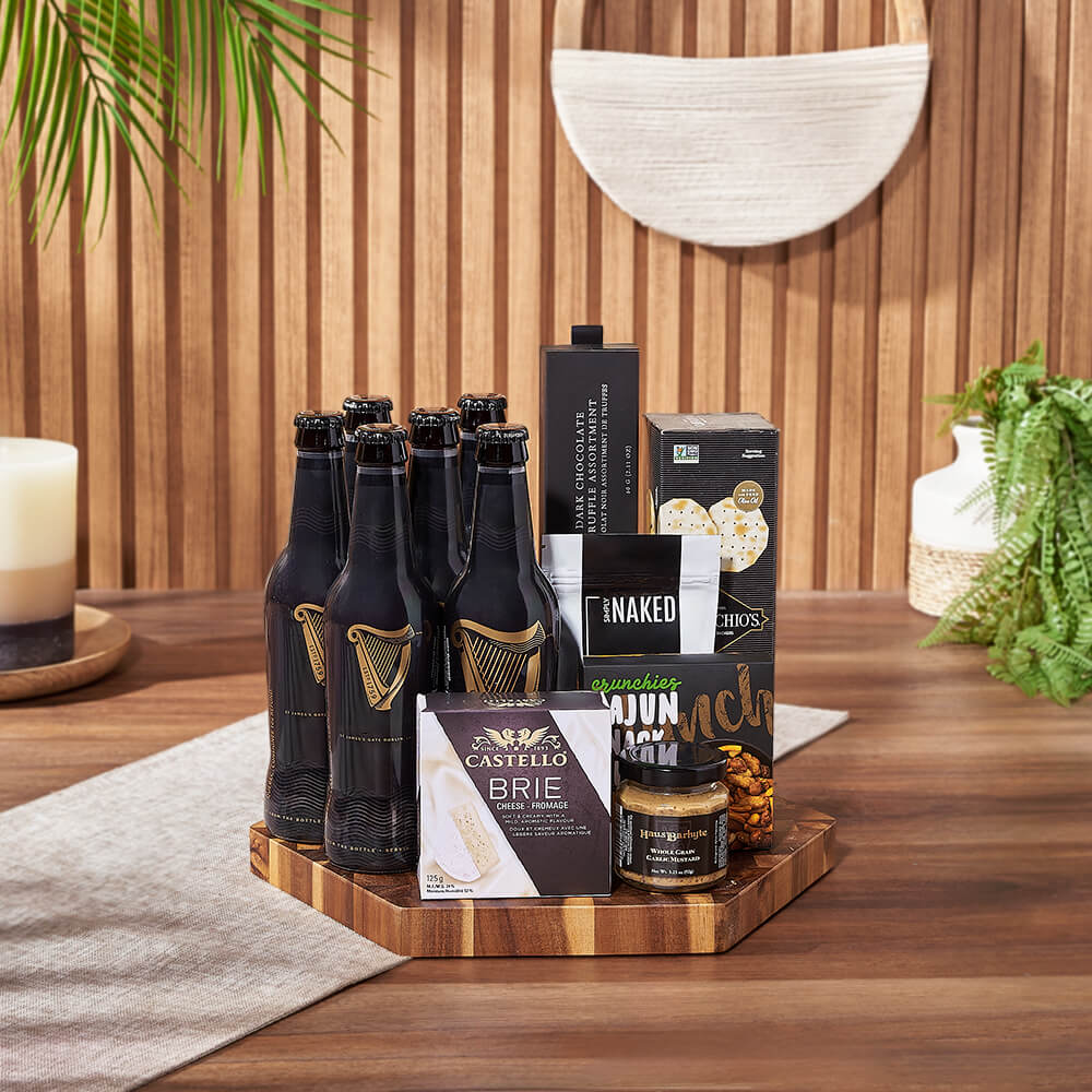 Craft Beer and Truffles Gift Basket – how the gift is presented