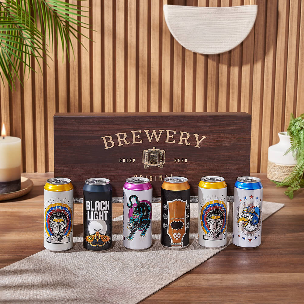 Craft Beer Gift Box from Vermont Baskets - Beer Gift Set - Vermont Delivery