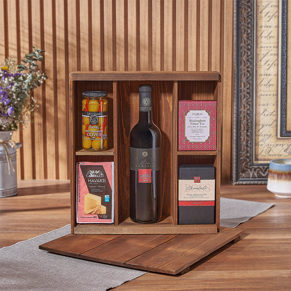 Deluxe Kosher Wine Box from Vermont Baskets - Wine Gift Set - Vermont Delivery