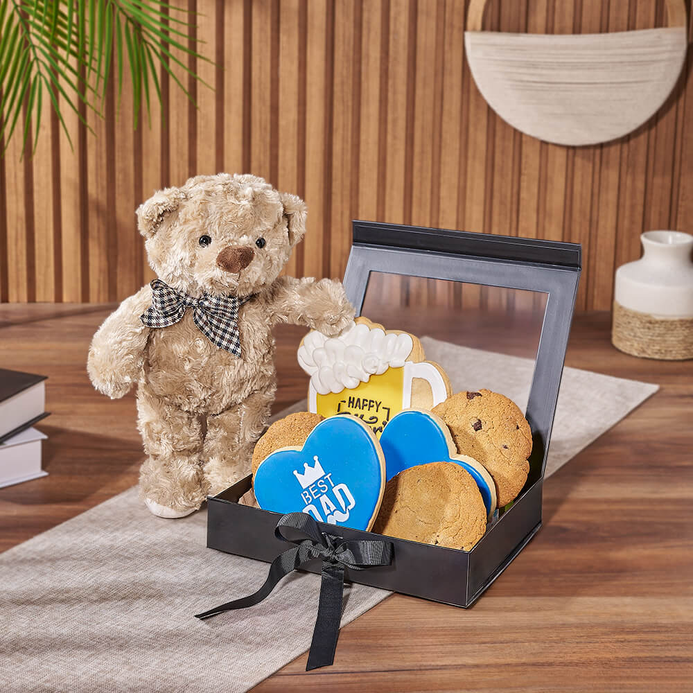 Father’s Day Cookie & Bear Gif from Vermont Baskets - Seasonal Baked Goods - Vermont Delivery