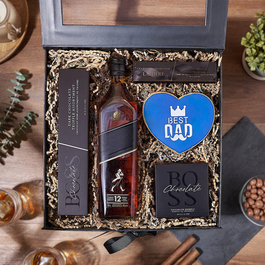 Father’s Day Spirits & Sweets Box from Vermont Baskets - Liquor Gift Set - Vermont Delivery