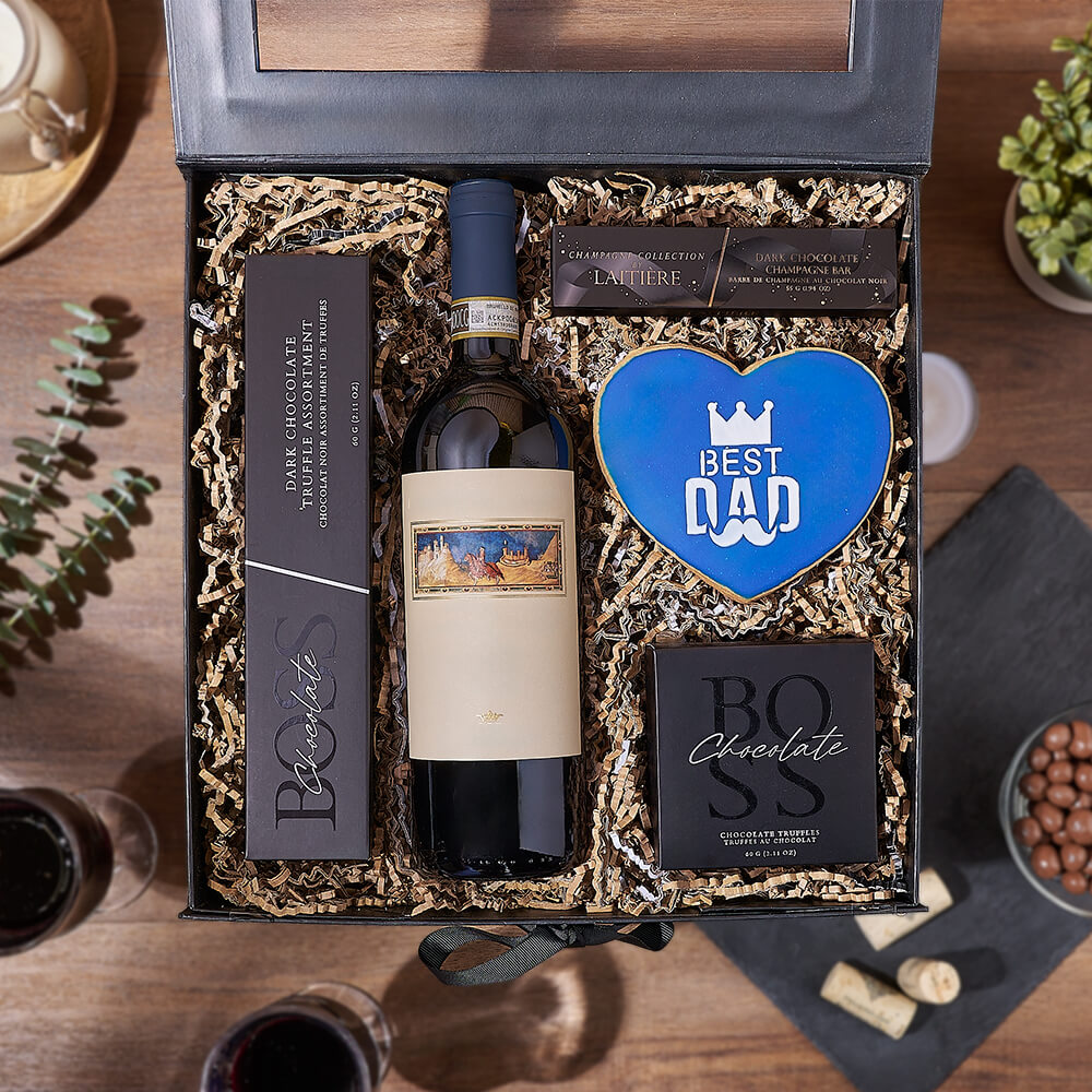 Father's Day Dark Chocolate Treats – how the gift is presented