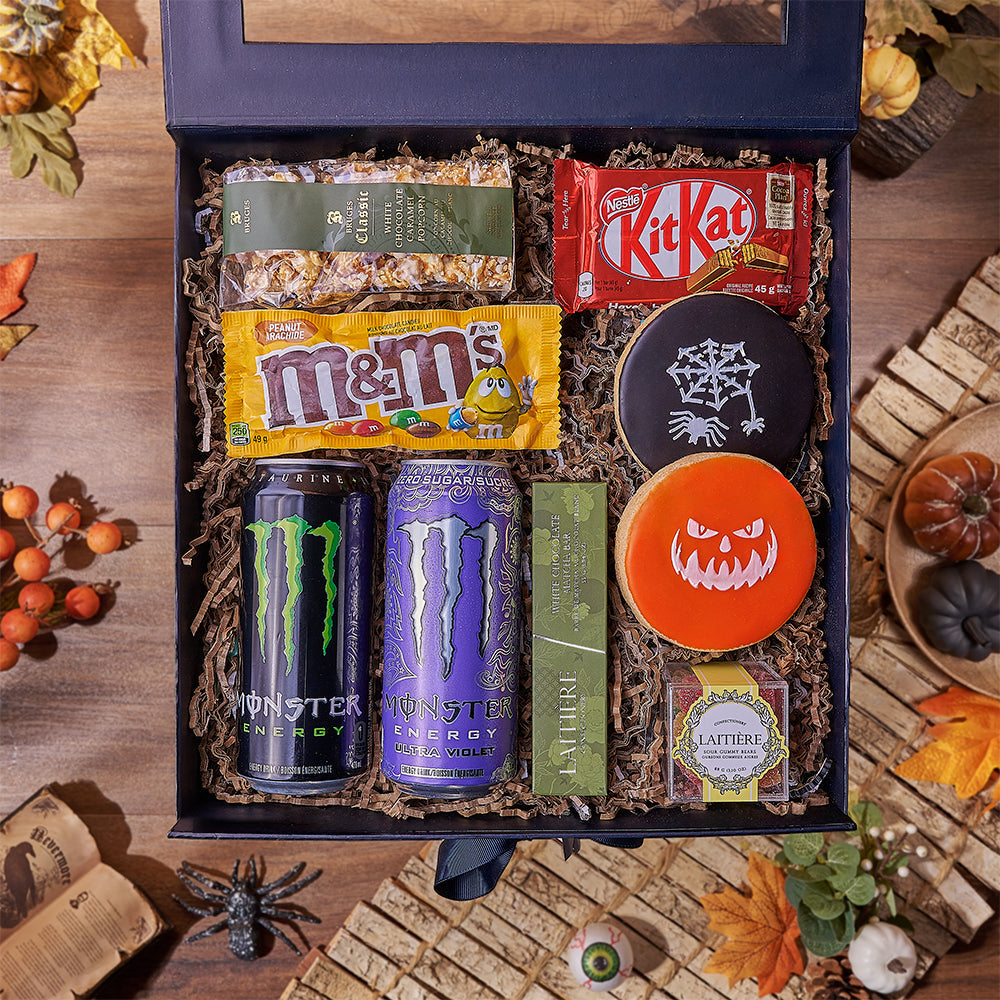 Halloween Black Snack Gift Box – how the gift is presented