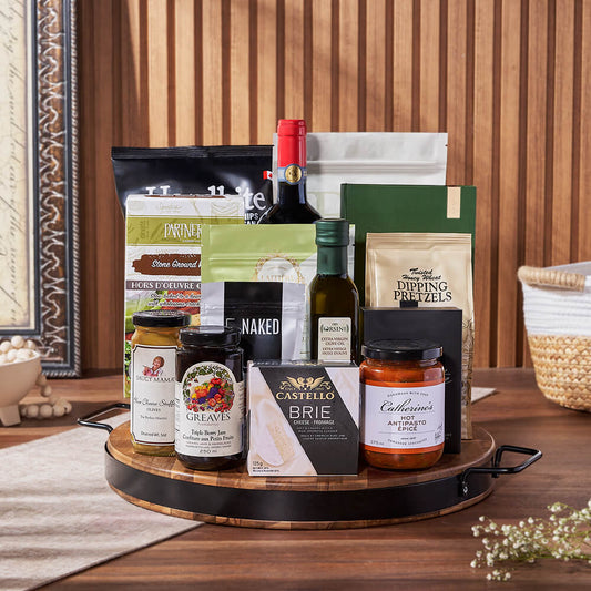 Hillcrest Wine Basket from Vermont Baskets - Wine Gift Set - Vermont Delivery