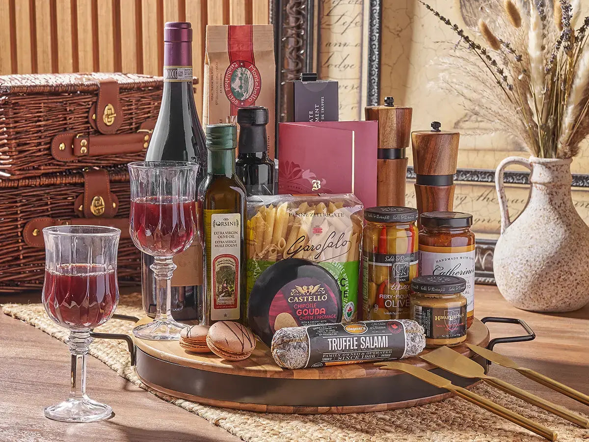 Prepared gift basket available for next-day delivery across Vermont