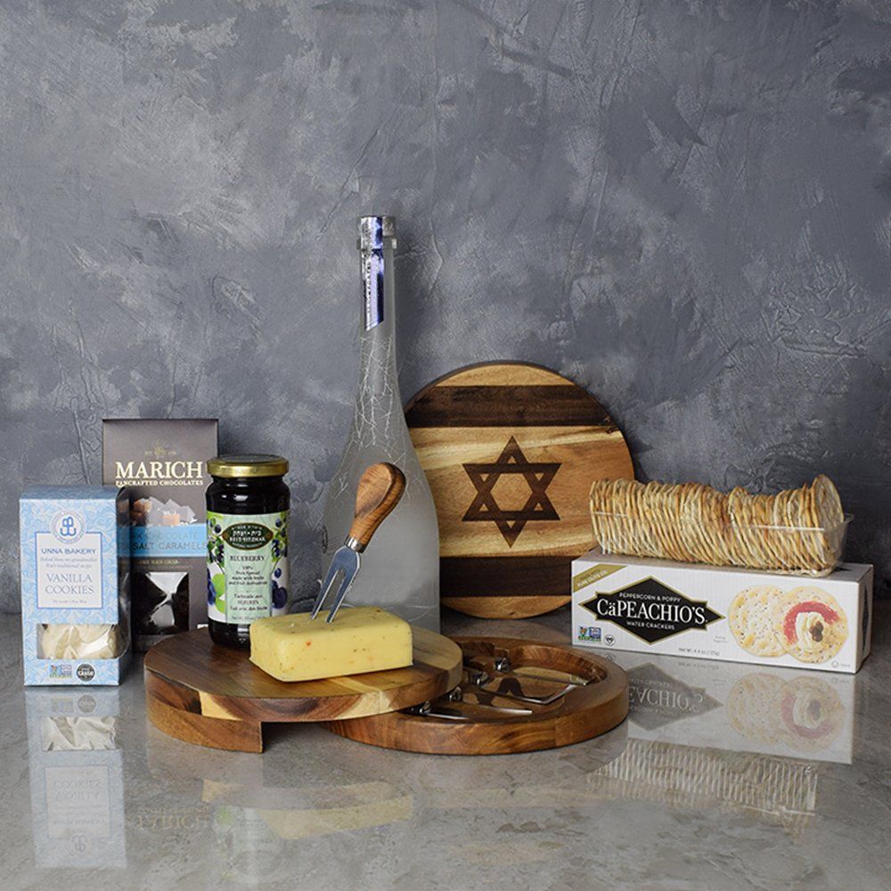 Vodka Gift Basket for Hanukkah – how the gift is presented