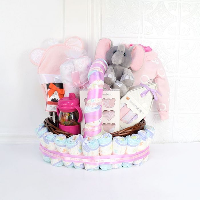 Little Princess Pink Gift Set from  Vermont Baskets - Baby Gift Basket - Vermont Delivery