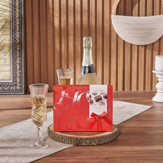 Maryvale Champagne & Truffle Gift from Vermont Baskets - Champagne Gift Set - Vermont Delivery