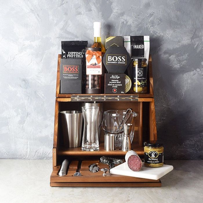 Tabletop Bar Gift Set from Vermont Baskets - Vermont Delivery