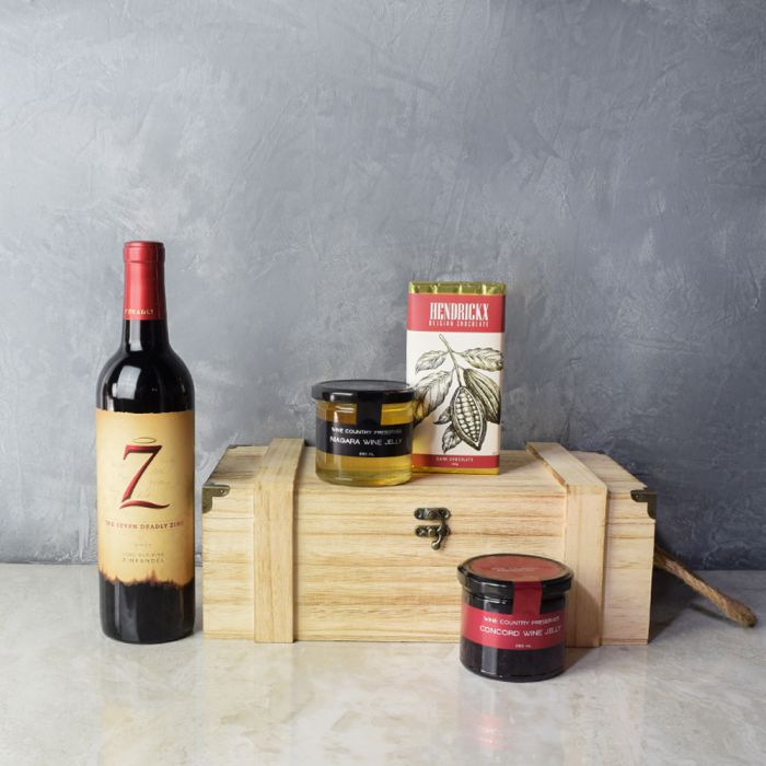 Wine Gift with Chocolate – how the gift is presented