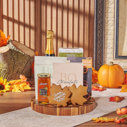 Custom Thanksgiving Gift Baskets - Thanksgiving Celebration & Treats Basket