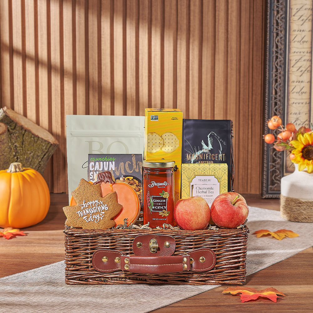 Artisan Thanksgiving Snack Gift – how the gift is presented