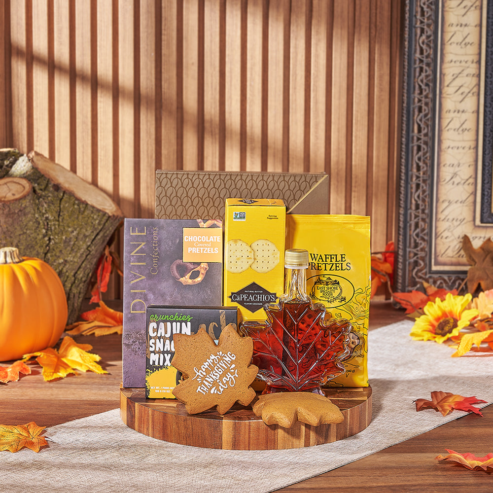 Thanksgiving Snack and Maple Gift – how the gift is presented