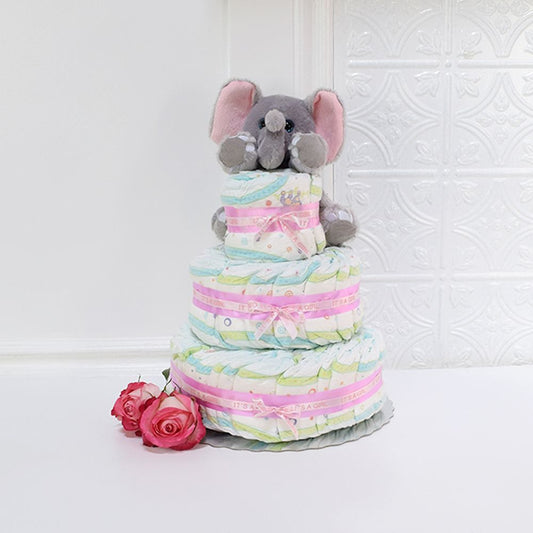 Unisex Diaper Cake from Vermont Baskets - Vermont Delivery