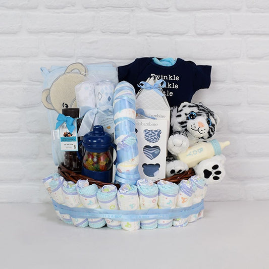 Wonder Boy Baby Gift Basket from Vermont Baskets - Vermont Delivery