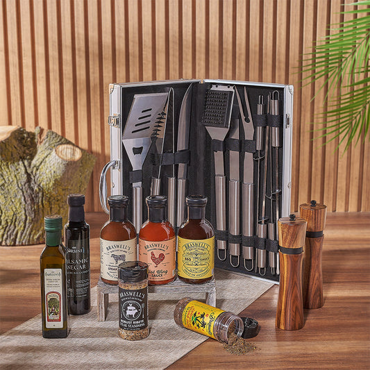 Zesty Barbeque Grill Gift Set from Vermont Baskets - Gourmet Gift Basket - Vermont Delivery