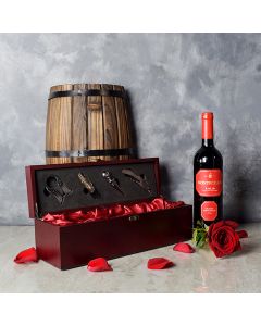 Valentine’s Wine Box, wine gift baskets, Valentine's Day gifts, gift baskets, romance