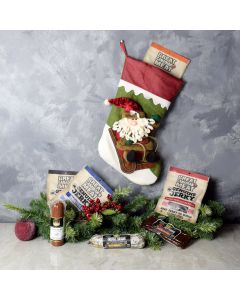 The Cured Meat Stocking Gift Set, gourmet gift baskets, gourmet gifts, gifts