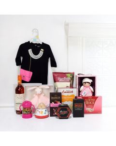 Mommy & Daughter Luxury Gift Set, baby gift baskets, baby boy, baby gift, new parent, baby, champagne
