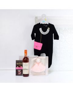 Celebrate Mommy & Daughter Gift Set, baby gift baskets, baby boy, baby gift, new parent, baby, champagne
