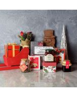 Sweet Christmas Sleigh Gift Basket