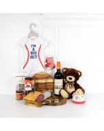 Baby’s Day Out Gourmet Gift Set with Wine, baby gift baskets, wine gift baskets, baby gifts
