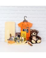 BLISSFULLY DELIGHTFUL SNACK BASKET baby gift basket, welcome home baby gifts, new parent gifts
