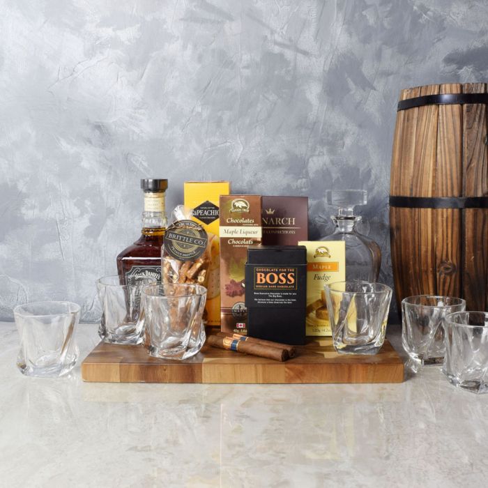 Royal Cigar & Liquor Gift Set - liquor gift basket – United States delivery